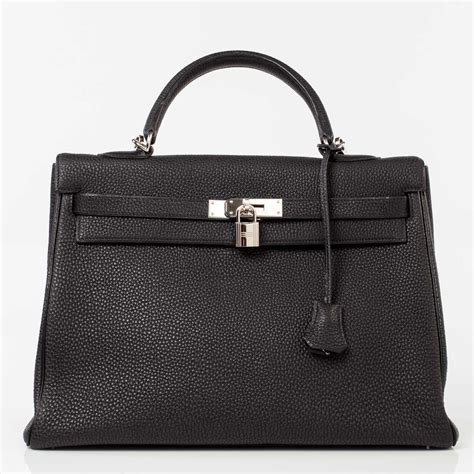 Hermes Kelly 35 Black Togo 